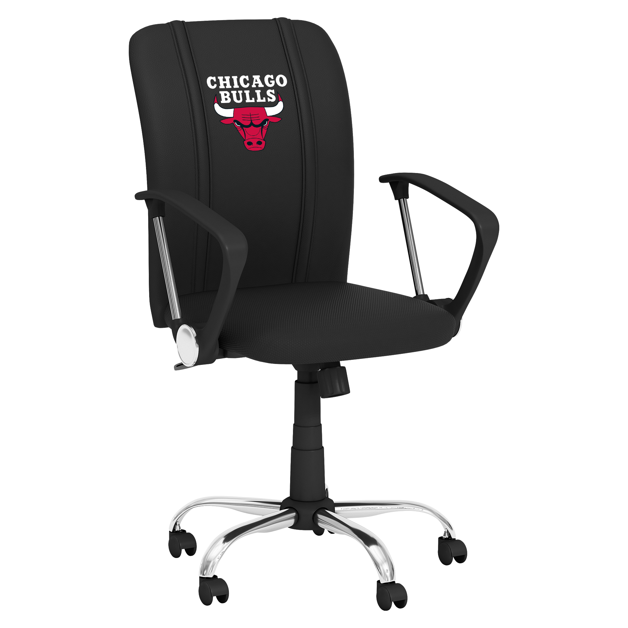 Chicago Bulls Curve Task Chair with Chicago Bulls Logo