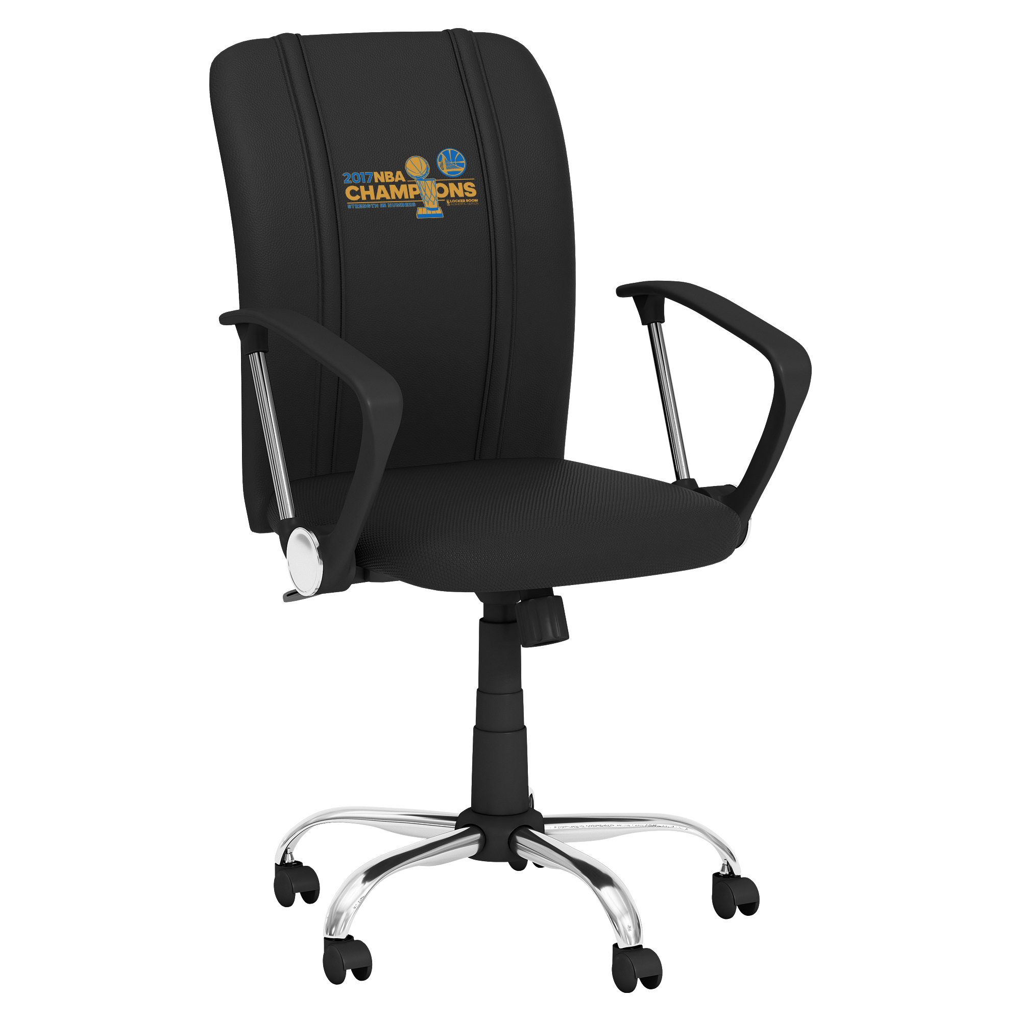 Golden State Warriors Curve Task Chair with Golden State Warriors Champions Logo