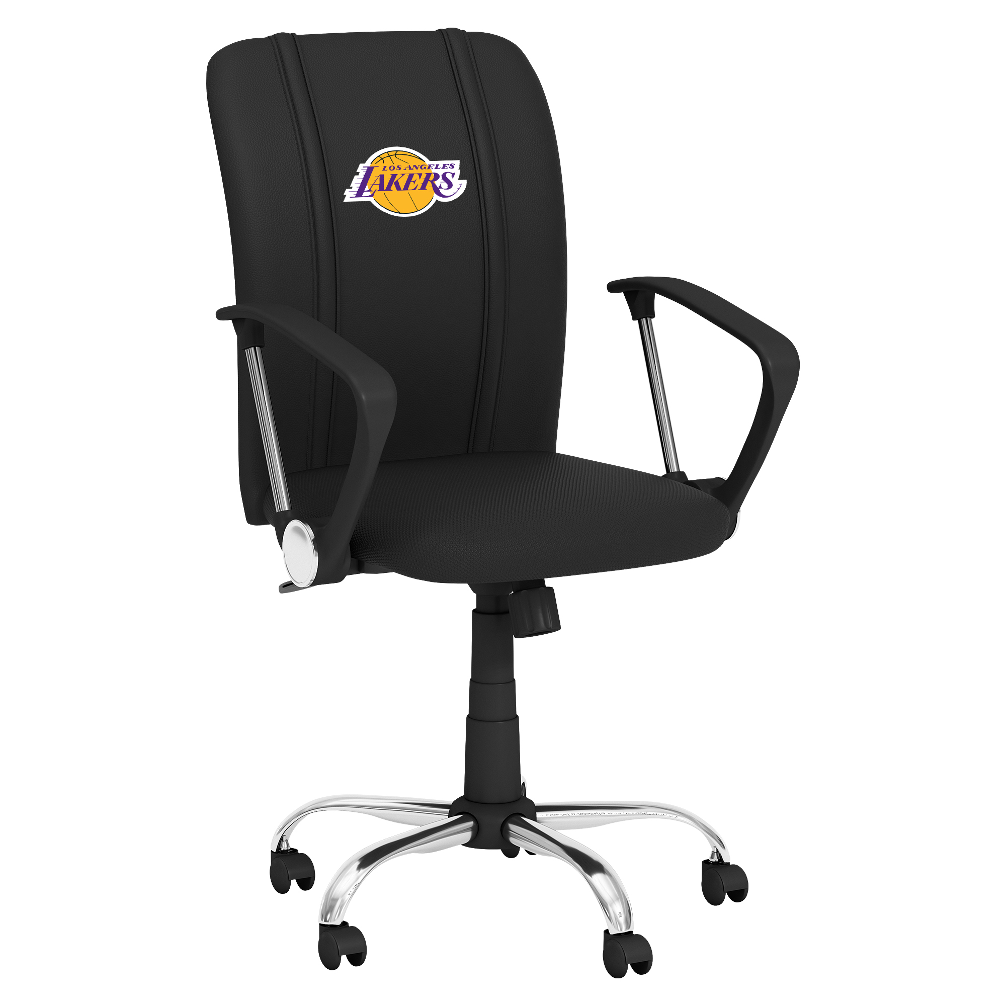 Los Angeles Lakers Curve Task Chair with Los Angeles Lakers Logo