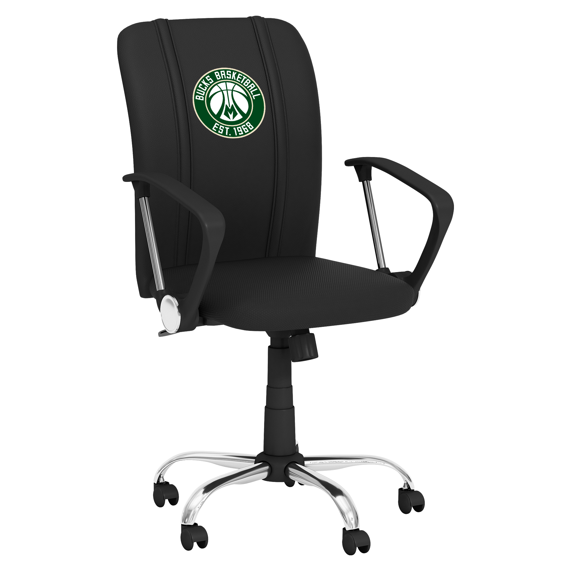 Milwaukee Bucks Curve Task Chair with Milwaukee Bucks Secondary Logo