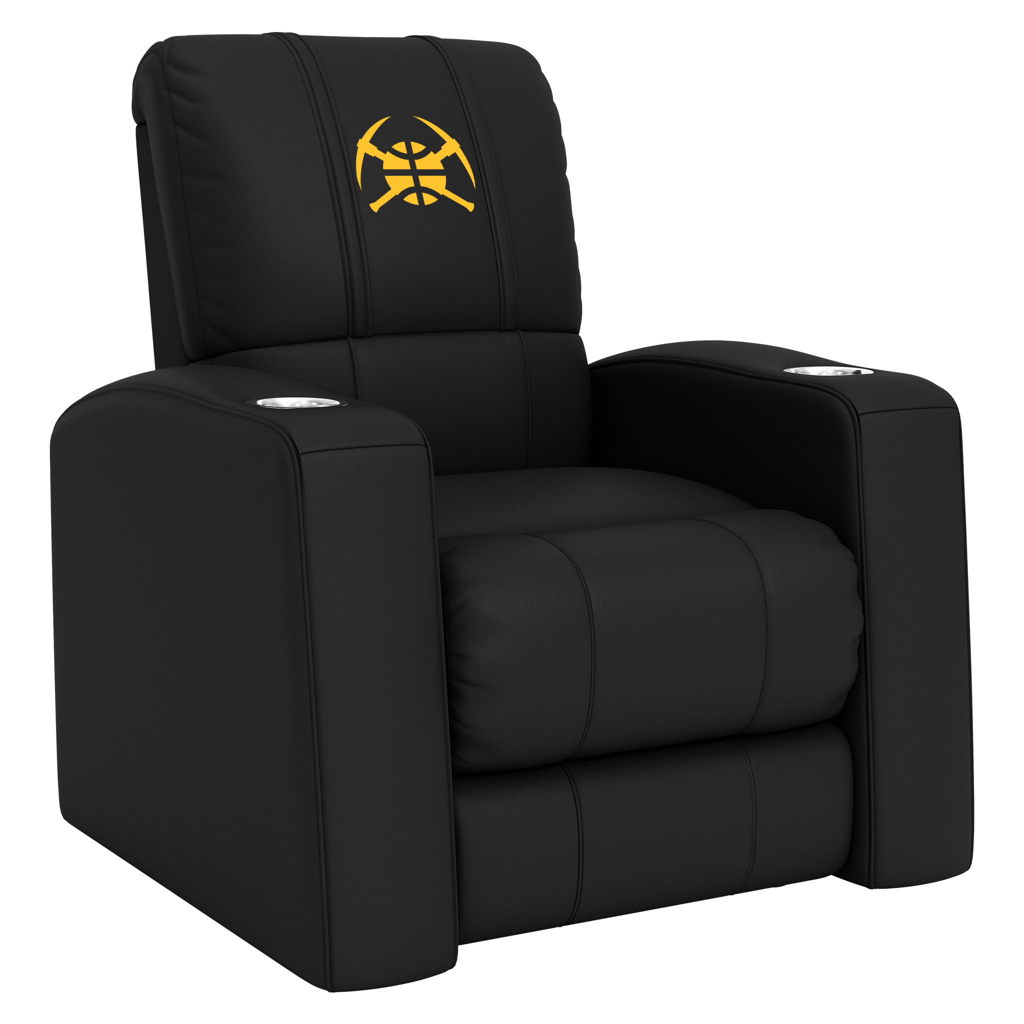 Denver Nuggets Home Theater Recliner with Denver Nuggets Secondary Logo