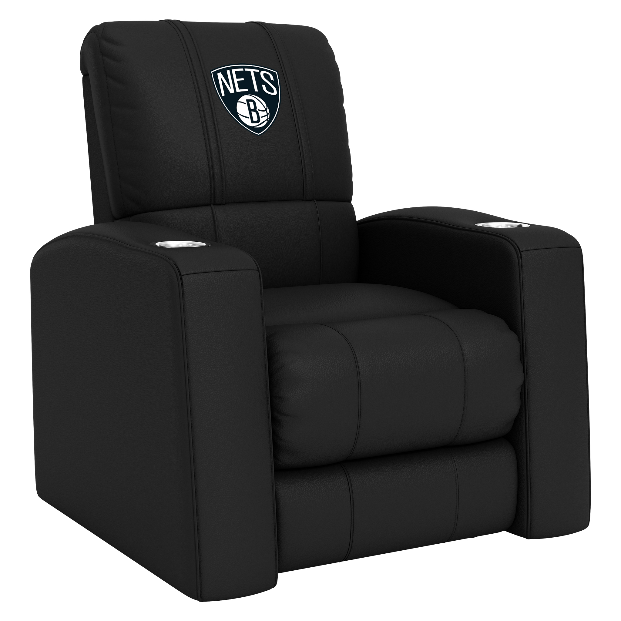 Brooklyn Nets Home Theater Recliner with Brooklyn Nets Logo