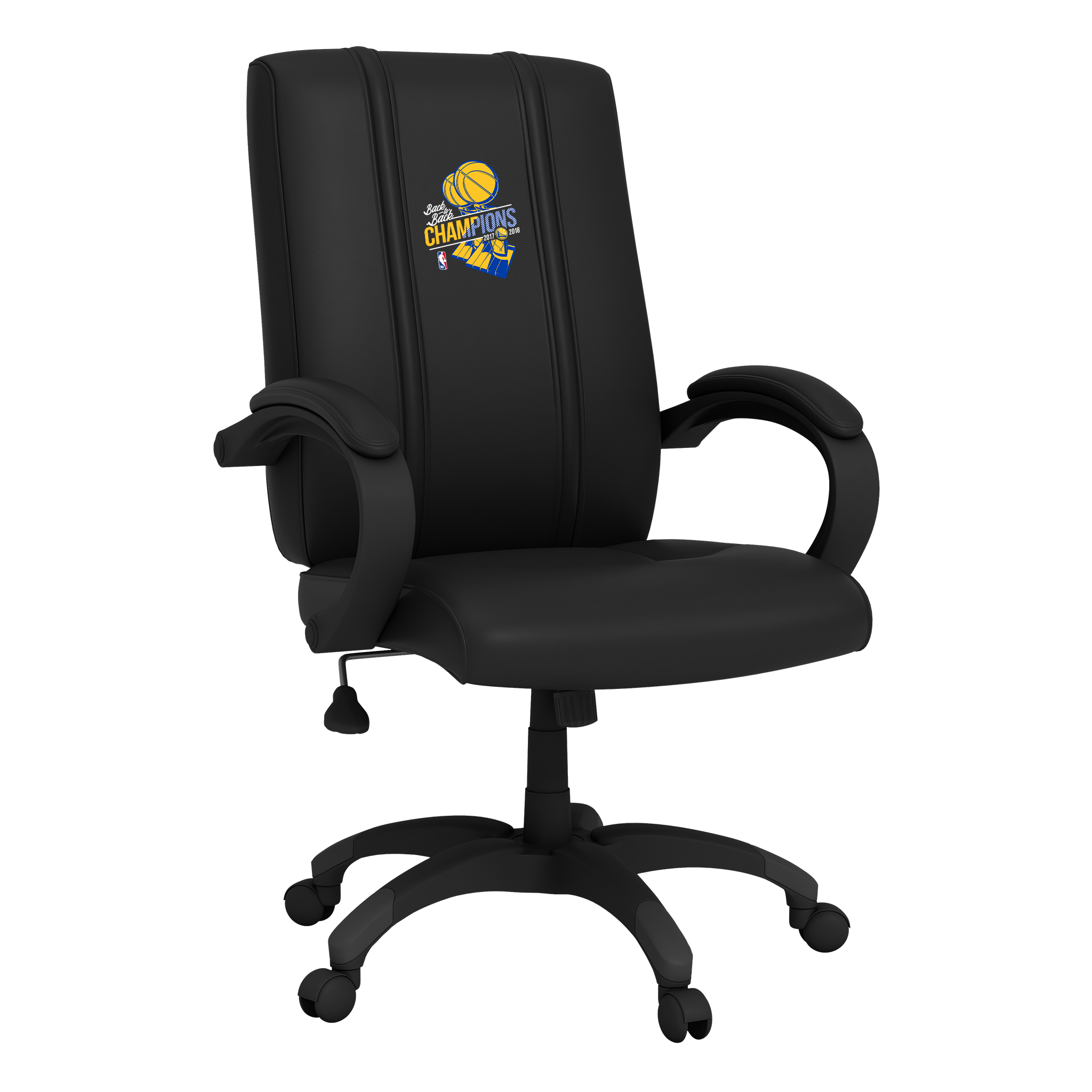 Golden State Warriors Office Chair 1000 with Golden State Warriors 2018 Champions Logo Panel