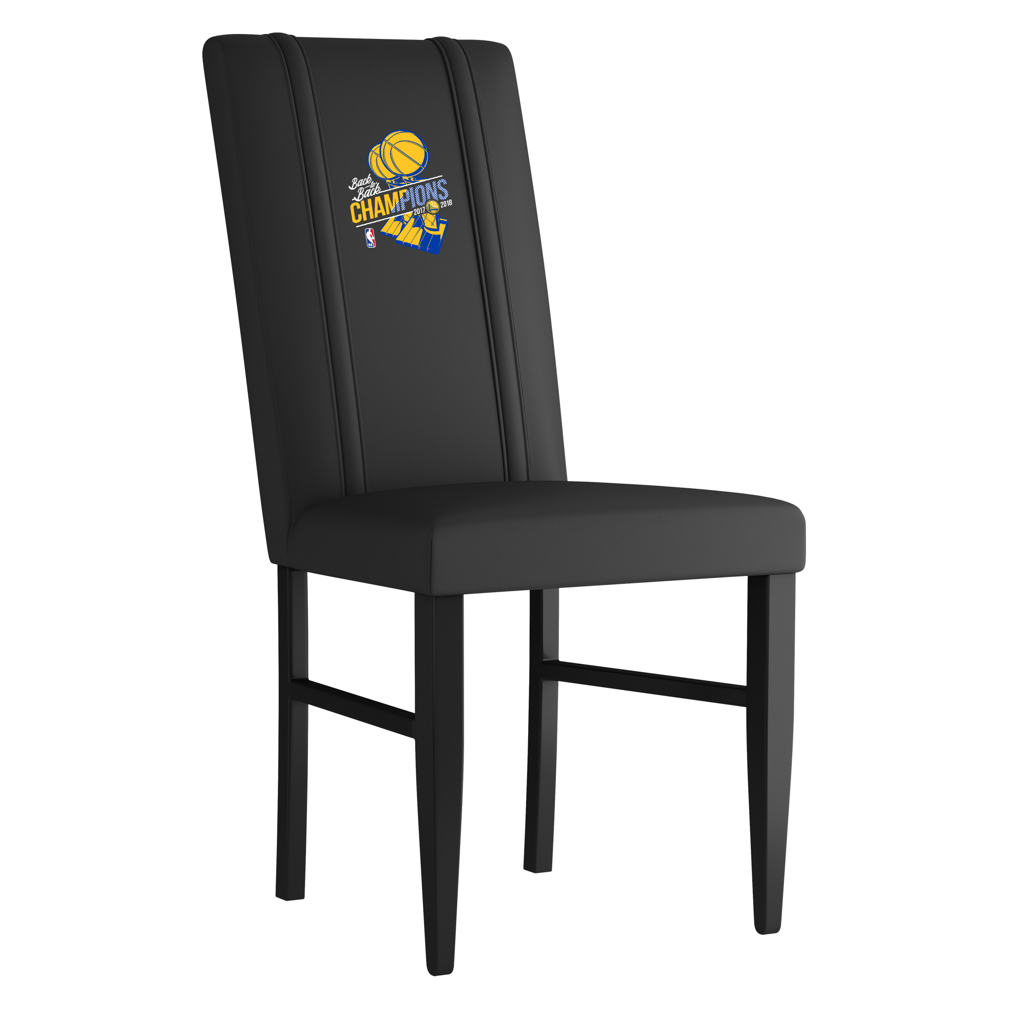 Golden State Warriors Side Chair 2000 With Golden State Warriors 2018 Champions Logo Panel
