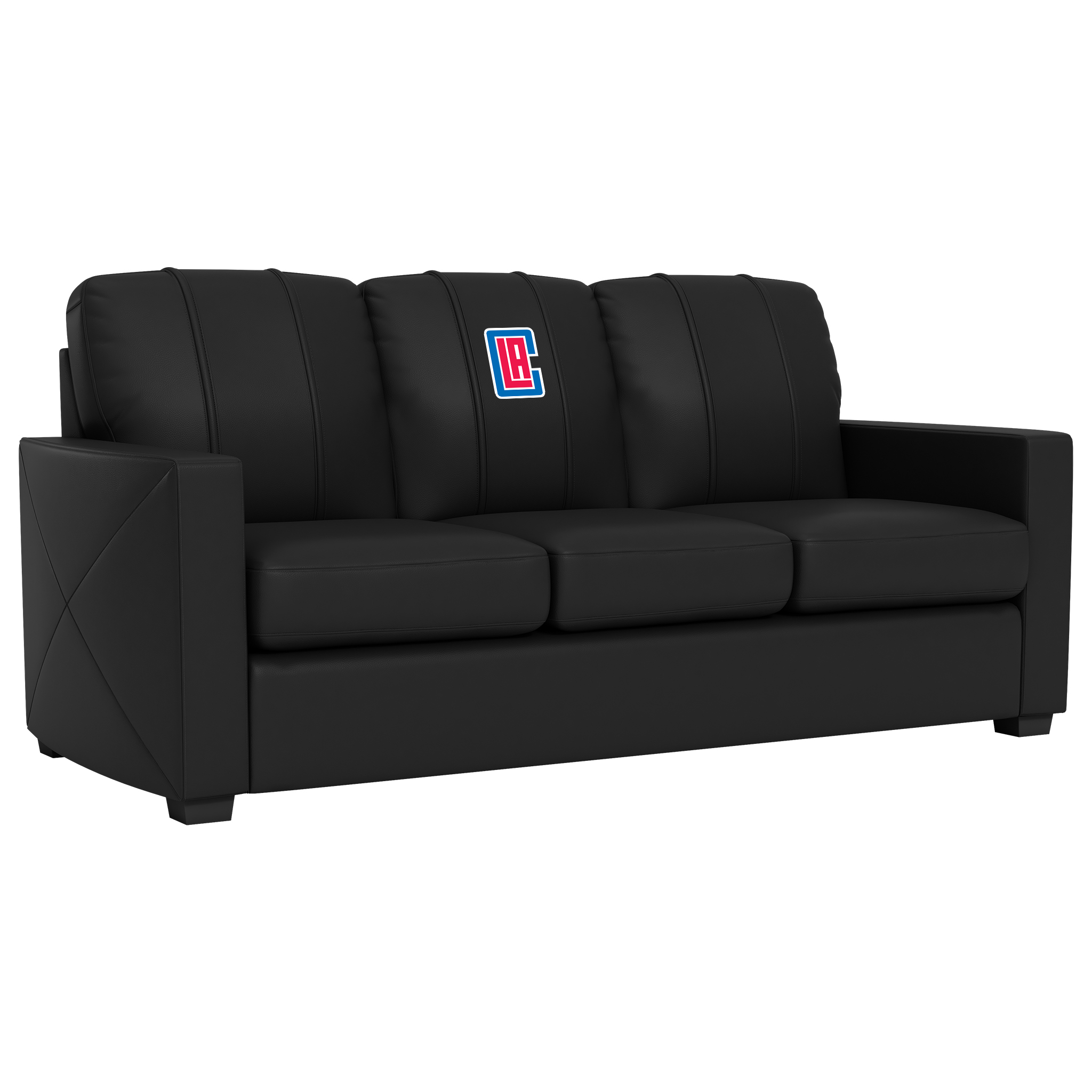Los Angeles Clippers Silver Sofa with Los Angeles Clippers Secondary