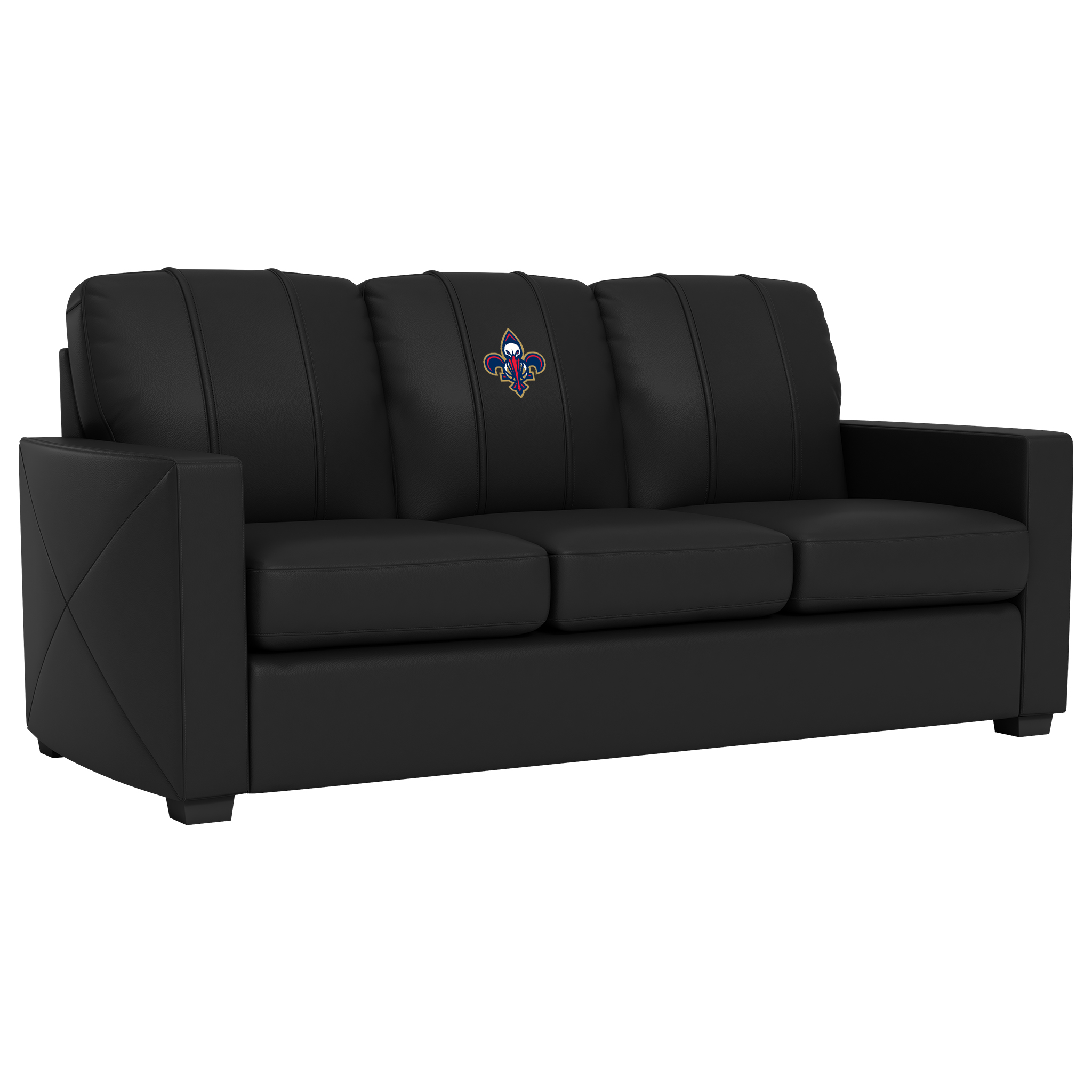 New Orleans Pelicans Silver Sofa with New Orleans Pelicans Secondary